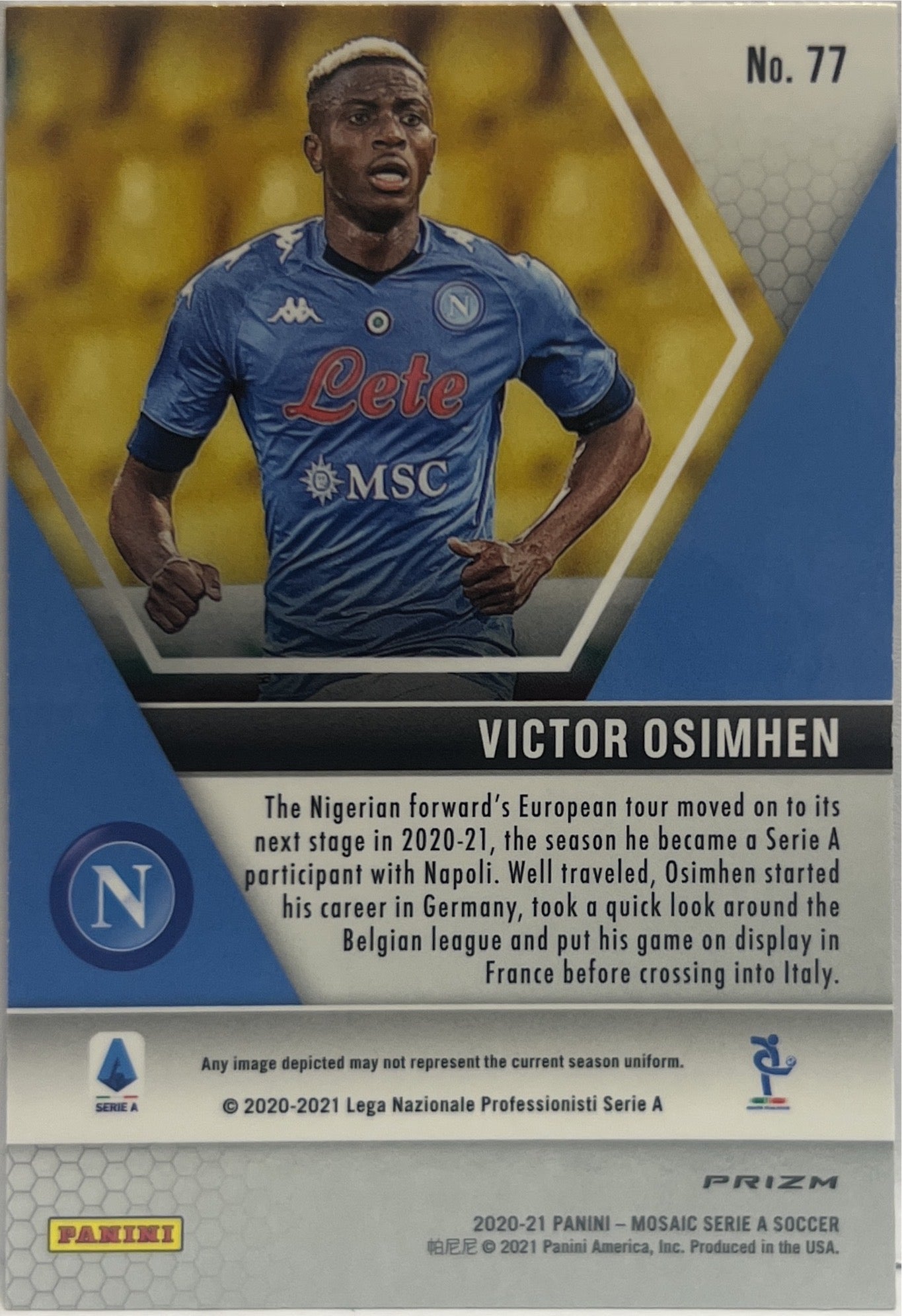 Victor Osimhen Rookie Red Mosaic Serie A 2020/21