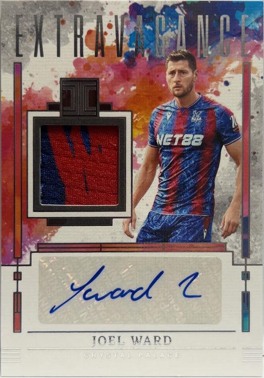 Joel Ward 81/99 Patch Autograph Extravagance Impeccable Premier League 2024/25