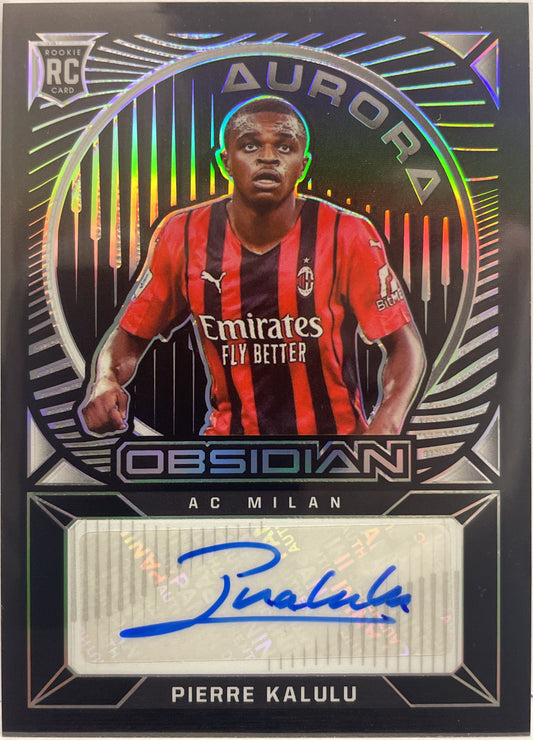 Pierre Kalulu 101/149 Rookie Autograph Aurora Obsidian 2021/22