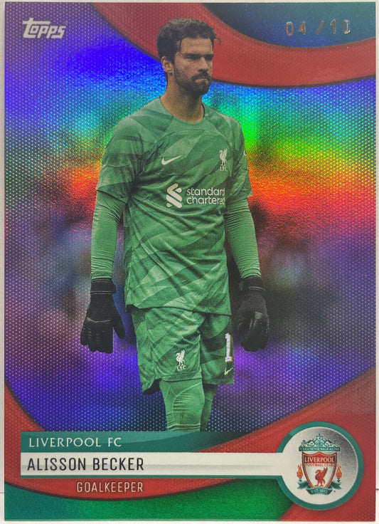Alisson Becker 4/10 Topps Liverpool Team Set 2022/23