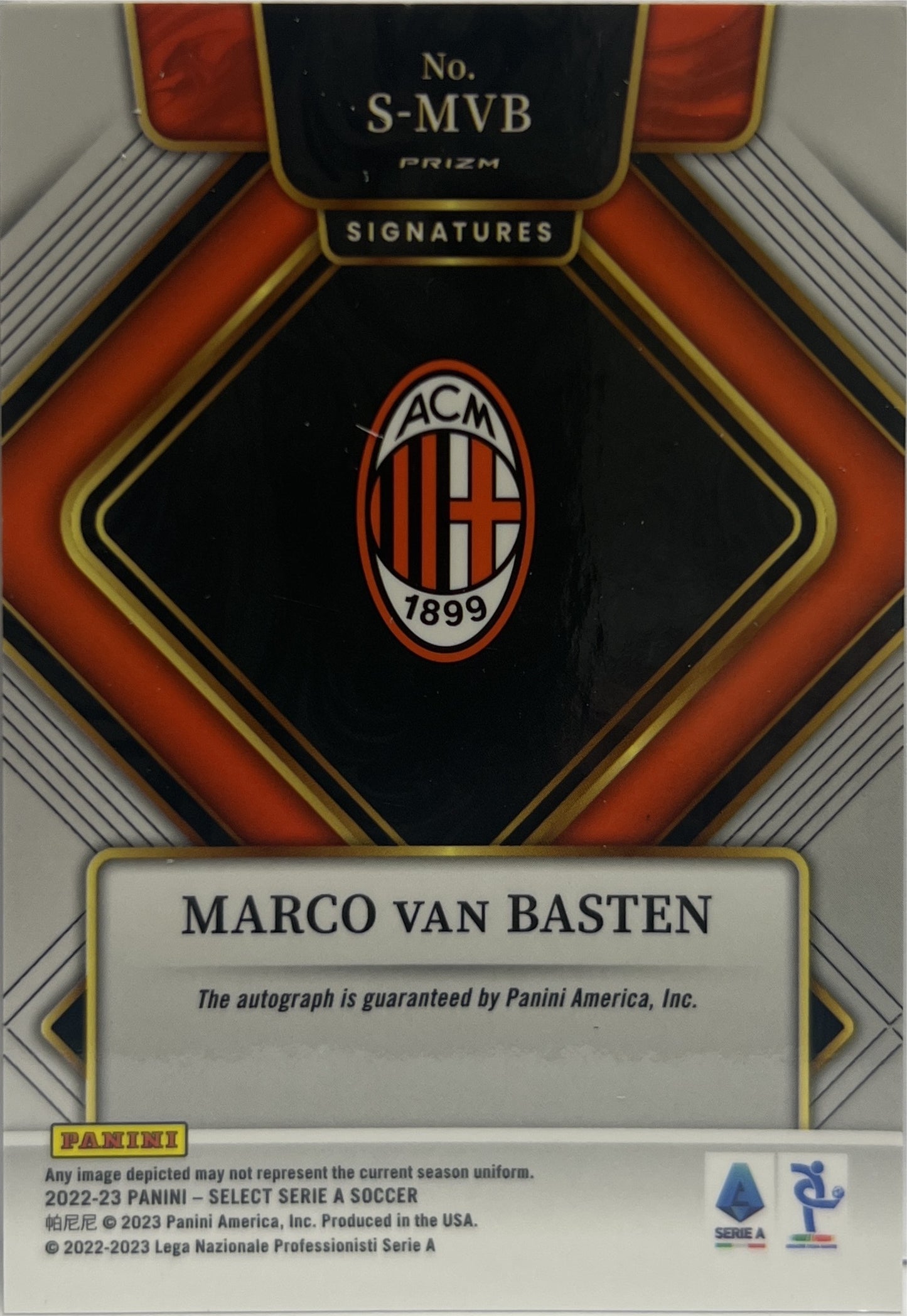 Marco Van Basten Autograph Select Serie A 2022/23