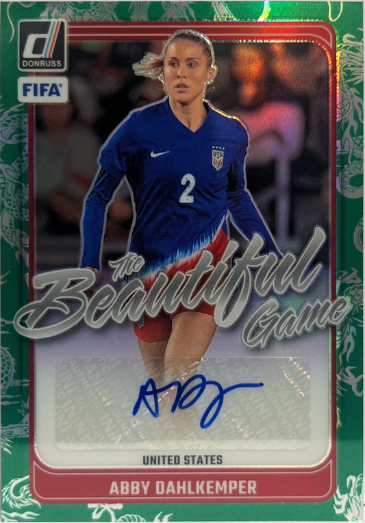 Abby Dahlkemper 63/99 Autograph The Beautiful Game Donruss Fifa 2024/25