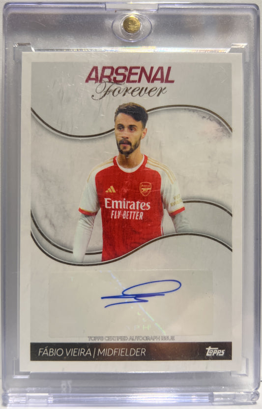 Fabio Vieira Autograph Topps Arsenal Forever 2023/24