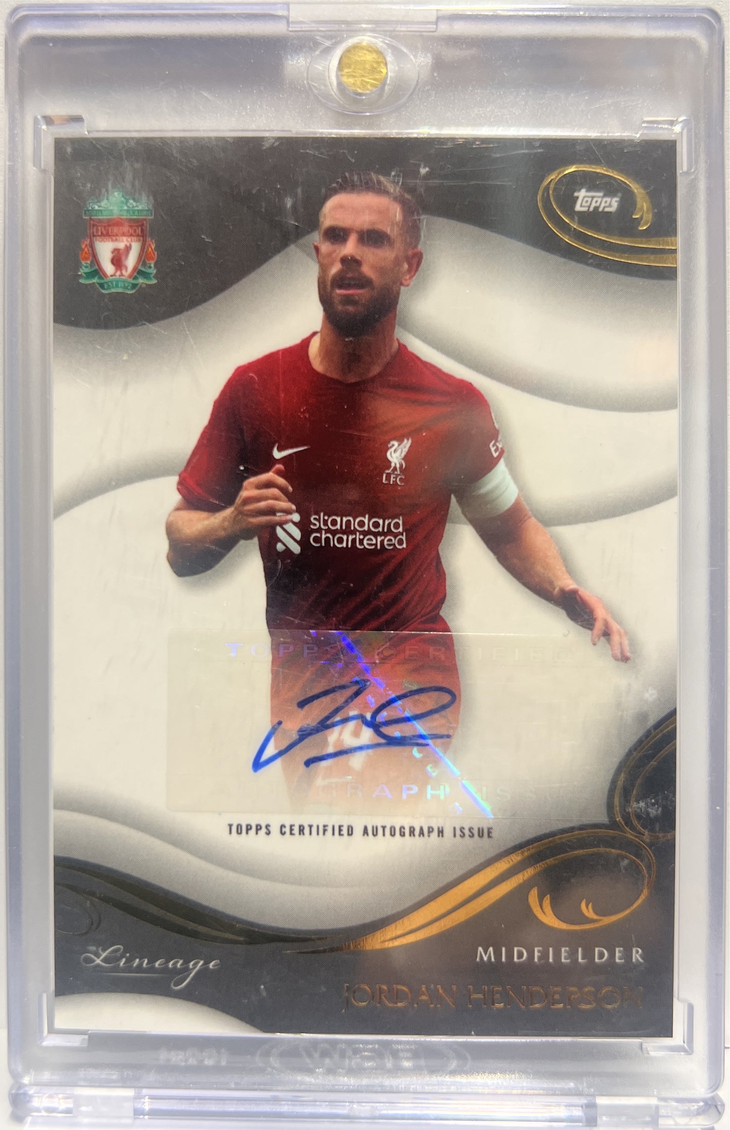Jordan Henderson Autograph Topps Lineage Liverpool 2022/23