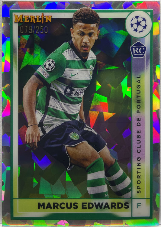 Marcus Edwards 79/250 Rookie Atomic Topps Chrome Merlin 2022/23