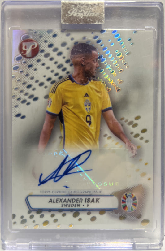 Aleksander Isak Autograph Topps Pristine Road To Euro 2024