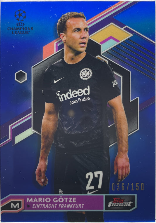 Mario Gotze 36/150 Blu Topps Finest UCC 2022/23