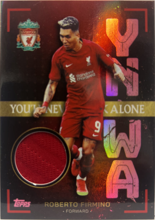 Roberto Firmino 19/99 Patch YNWA Topps Liverpool Team Set 2022/23