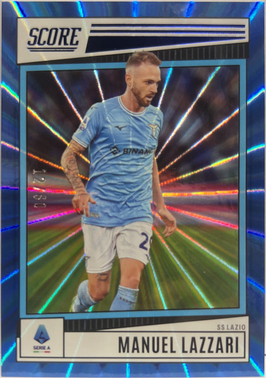 Manuel Lazzari 12/60 Blue Laser Score Serie A 2022/23