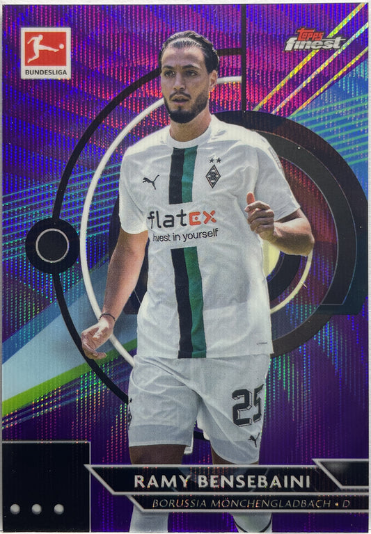 Ramy Bensebani 185/250 Purple Wave Topps Finest Bundesliga 2022/23