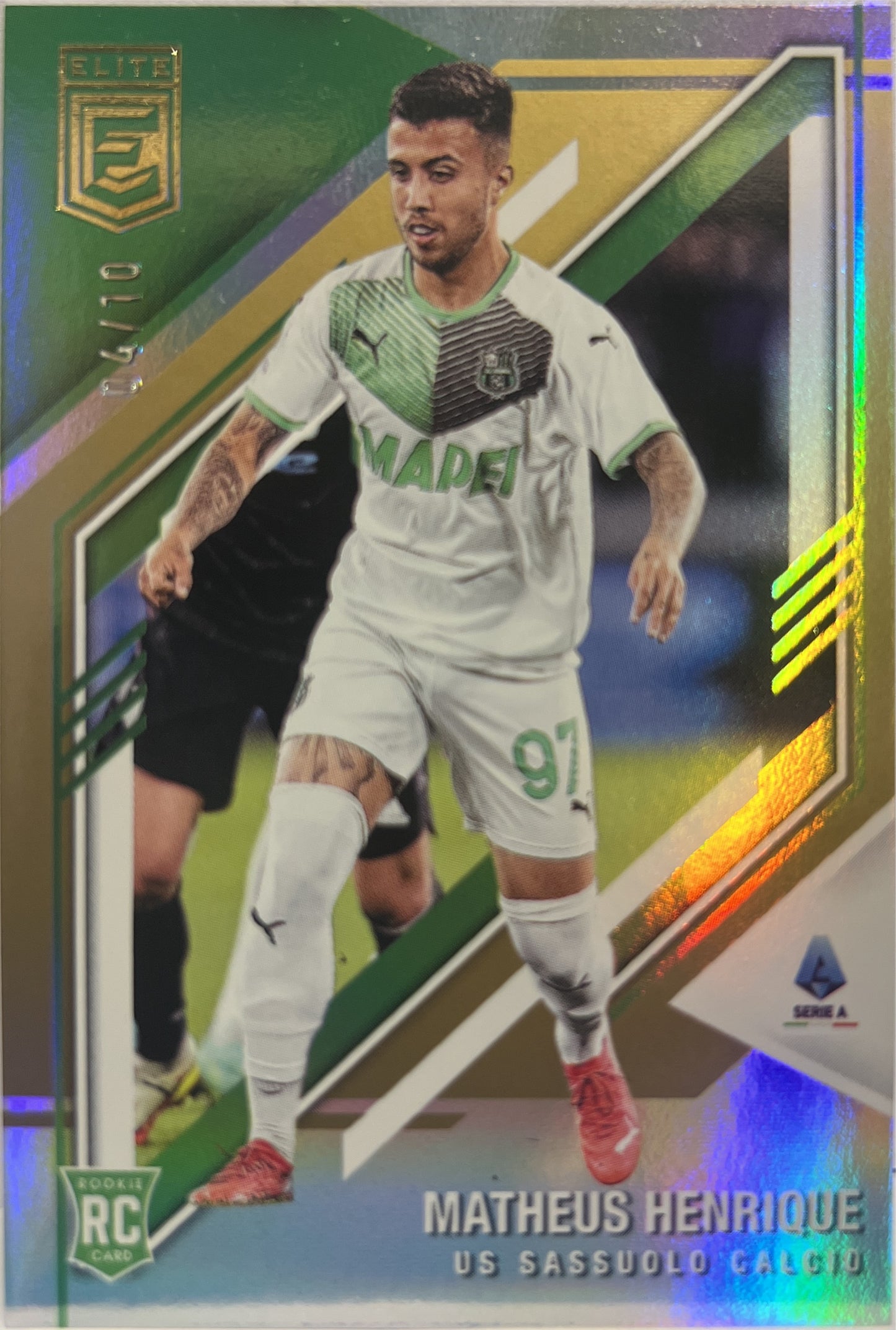 Matheus Henrique 4/10 Rookie Gold Donruss Elite Serie A 2021/22