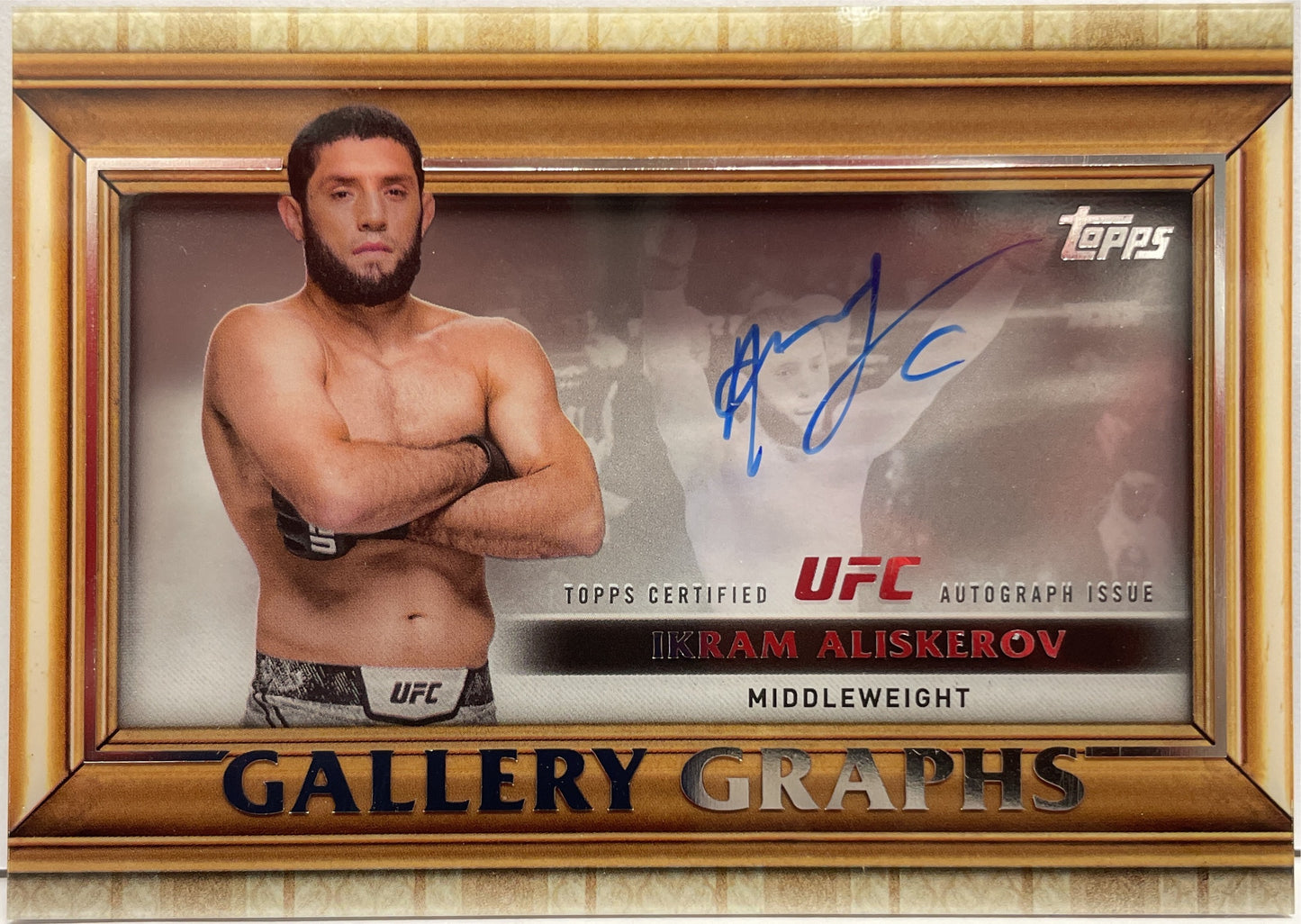 Ikram Aliskerov Autograph Gallery Graphs Topps Knockout UFC 2024