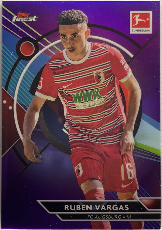 Ruben Vargas 197/250 Purple Topps Finest Bundesliga 2022/23