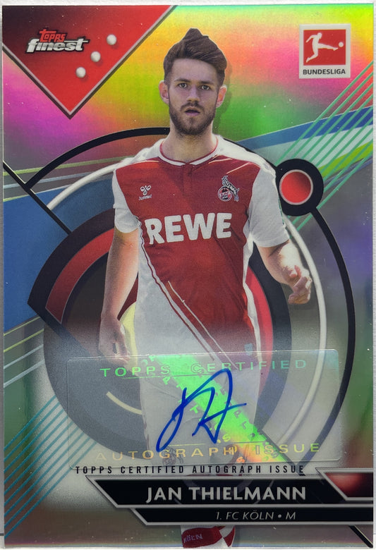 Jan Thielmann Autograph Topps Finest Bundesliga 2022/23