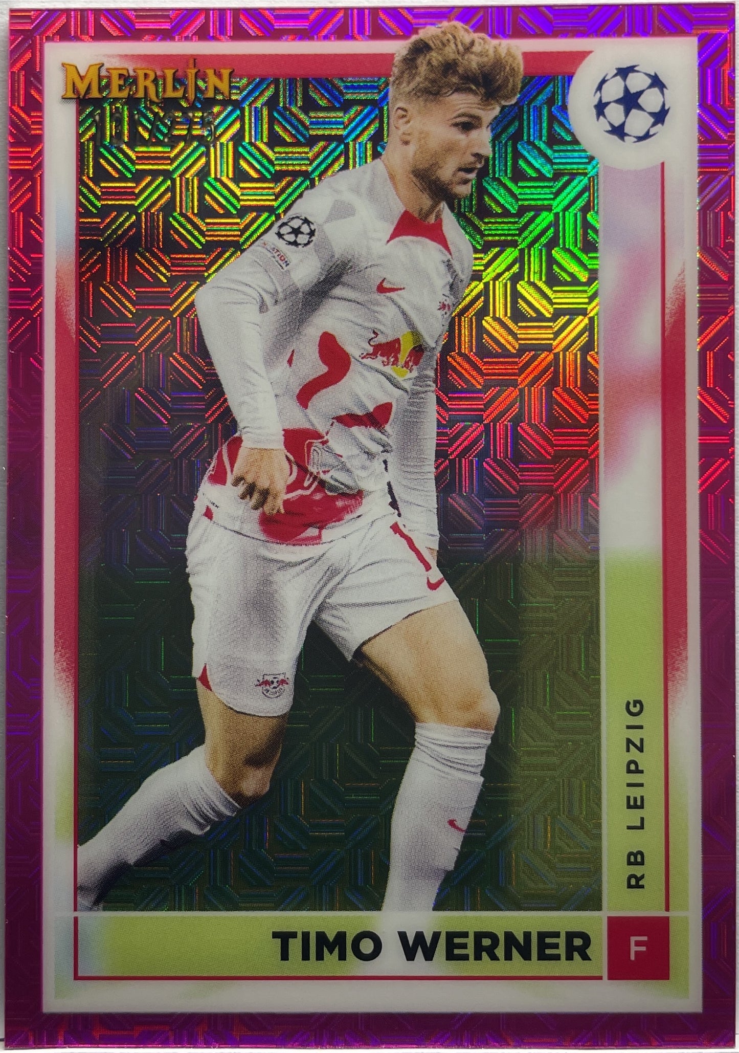 Timo Werner 131/275 Pink Mojo Topps Chrome Merlin 2022/23