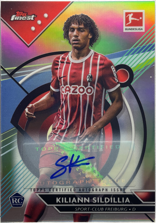 Kiliann Sildillia Rookie Autograph Topps Finest Bundesliga 2022/23