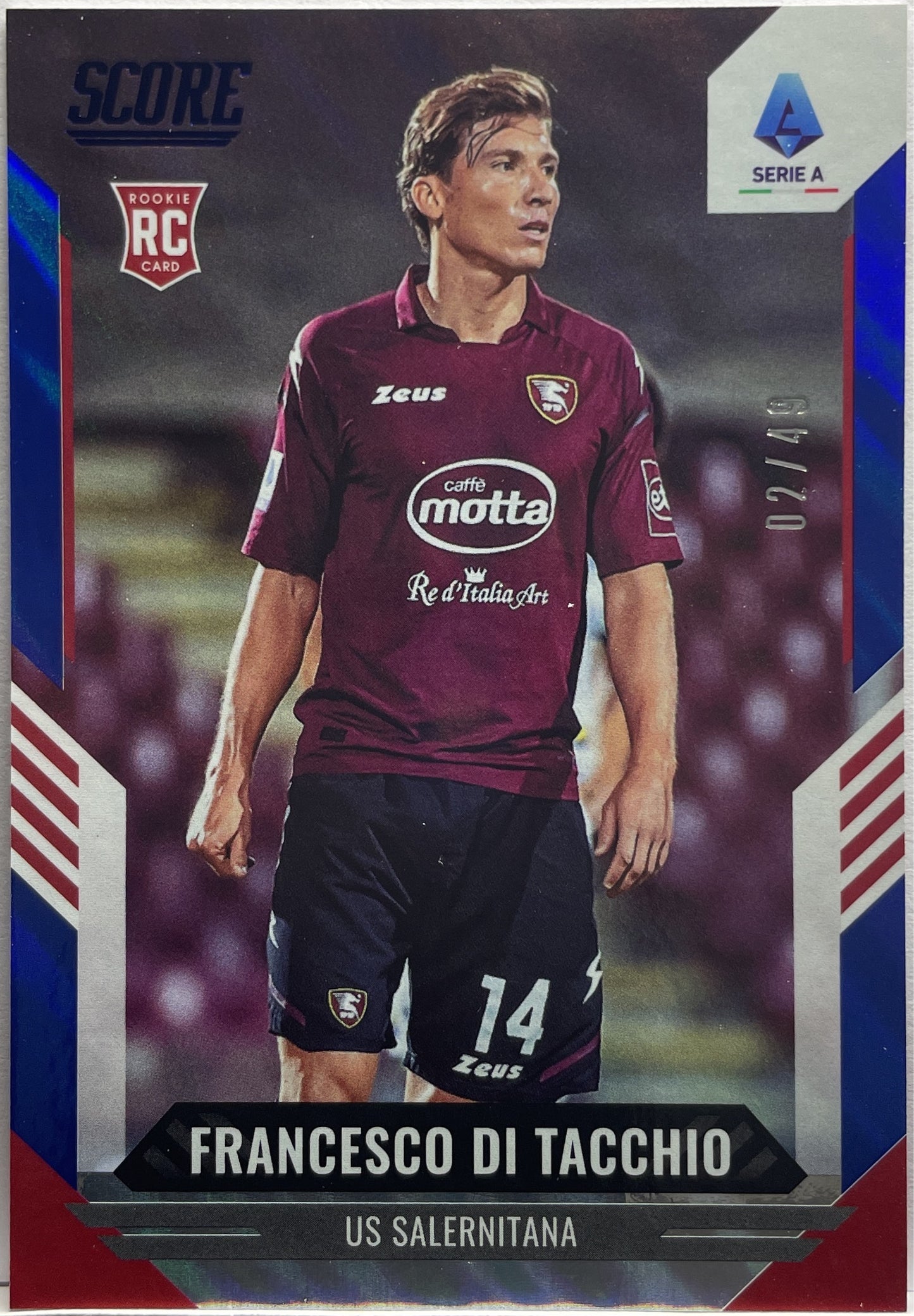 Francesco Di Tacchio 2/49 Rookie Blue Score Serie A 2021/22