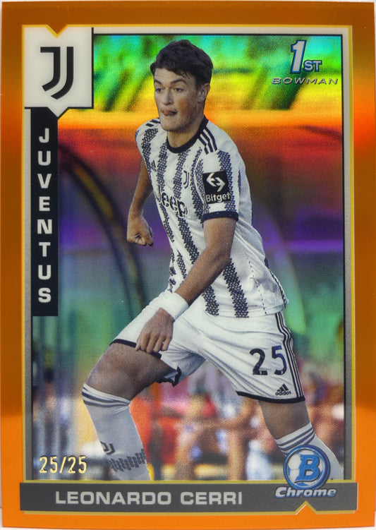 Cerri 25/25 1ST Bowman Orange Topps Chrome Juventus 2022/23