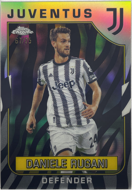 Daniele Rugani 67/75 Zebra Topps Chrome Juventus 2022/23