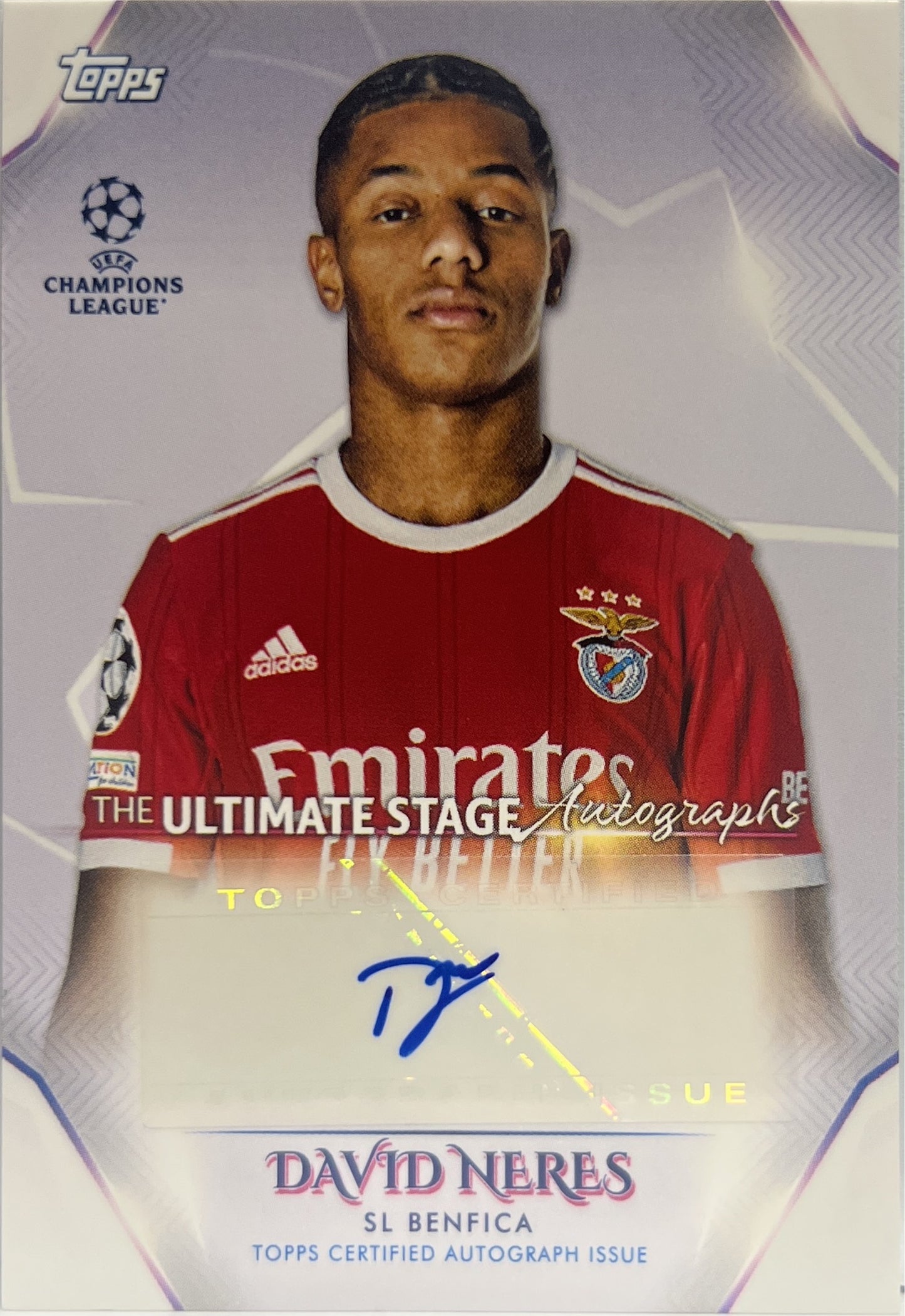David Neres Autograph Ultimate Stage Topps UCC 2022/23