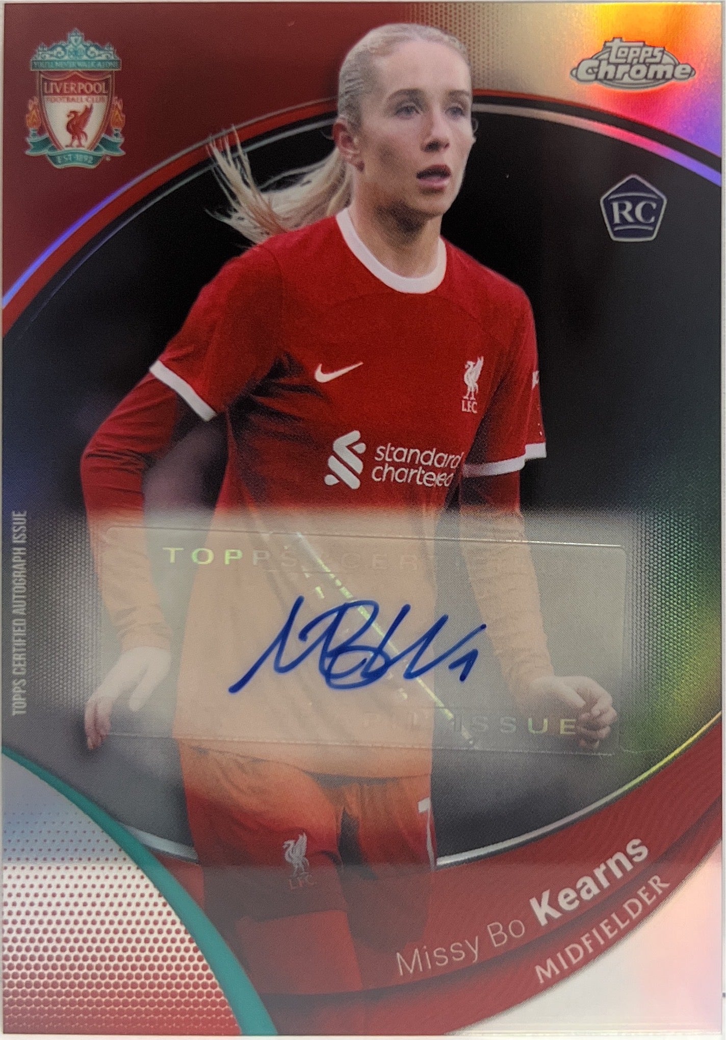Missy Bo Kearns Rookie Autograph Topps Chrome Liverpool 2023/24