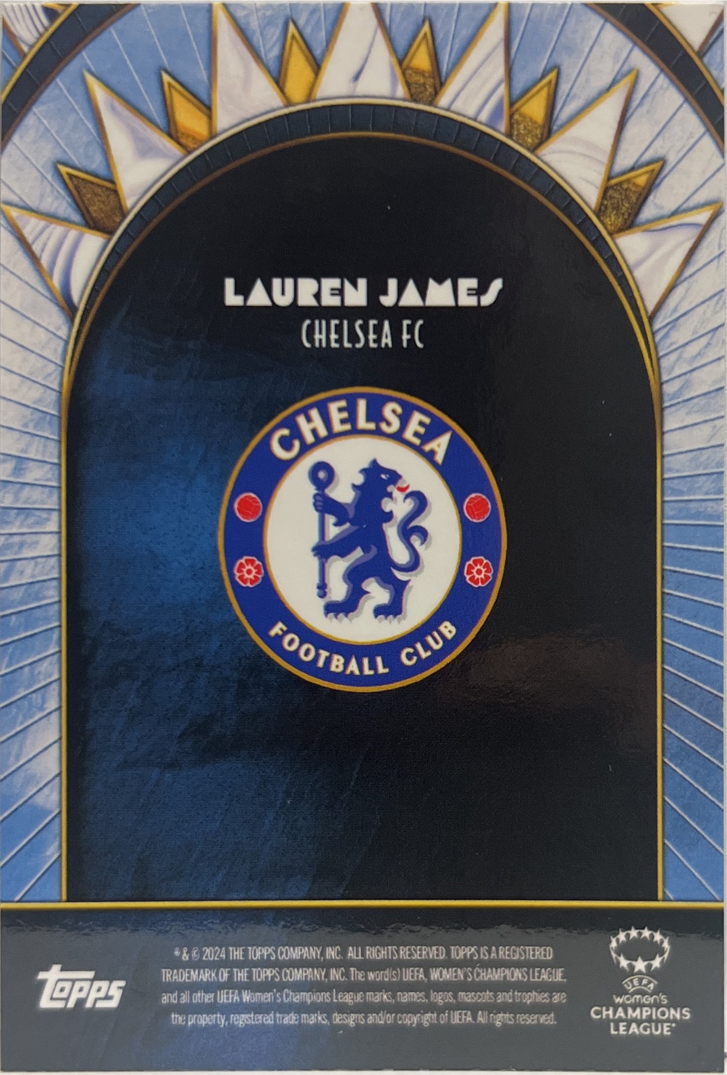 Lauren James 31/49 Autograph Blue Topps Deco UCC 2024/25