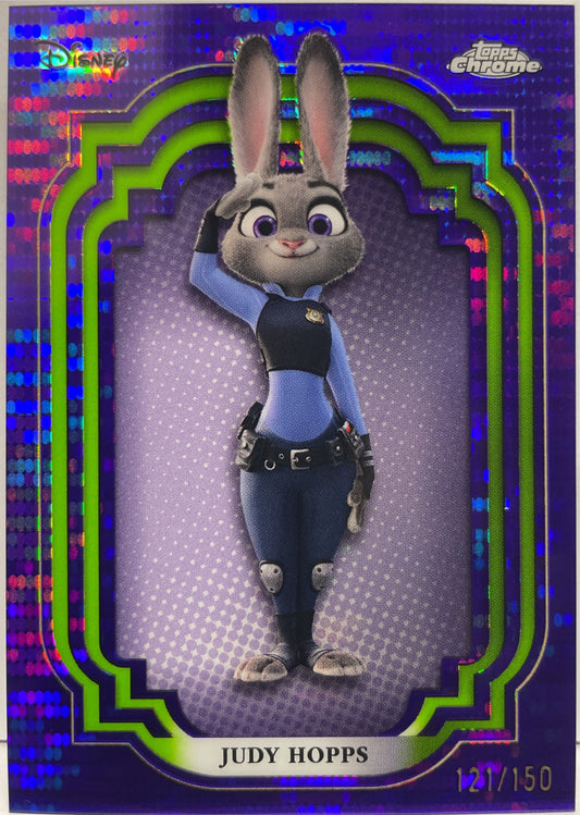 Judy Hopps 121/150 Purple Topps Chrome Disney 2024