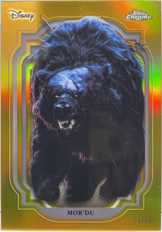 Mor'Du 17/50 Gold Topps Chrome Disney 2024