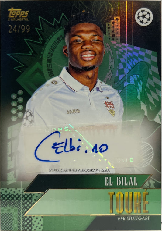 El Bilal Toure 24/99 Autograph Topps Gold 2024/25