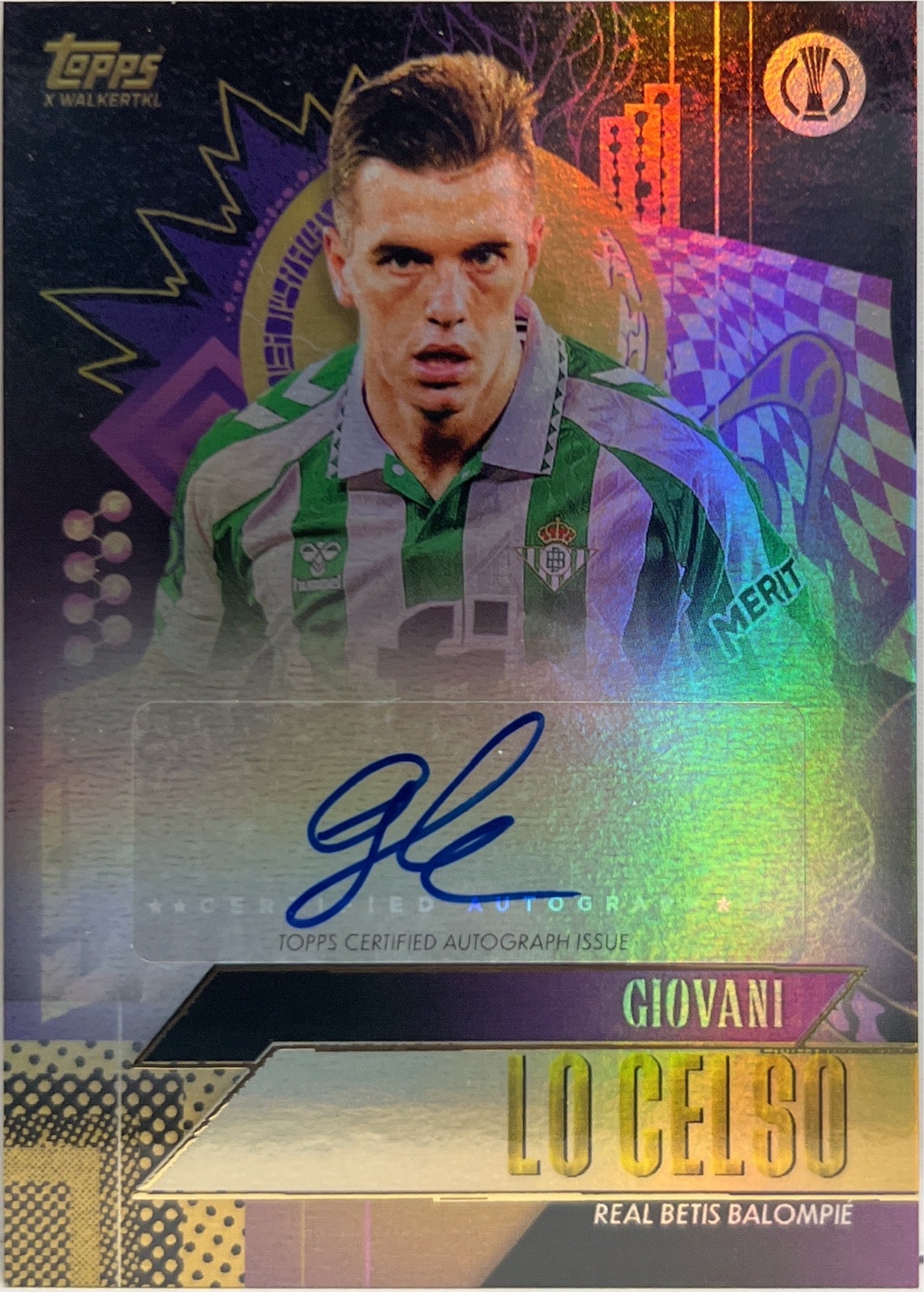 Giovanni Lo Celso Autograph Topps Gold 2024/25