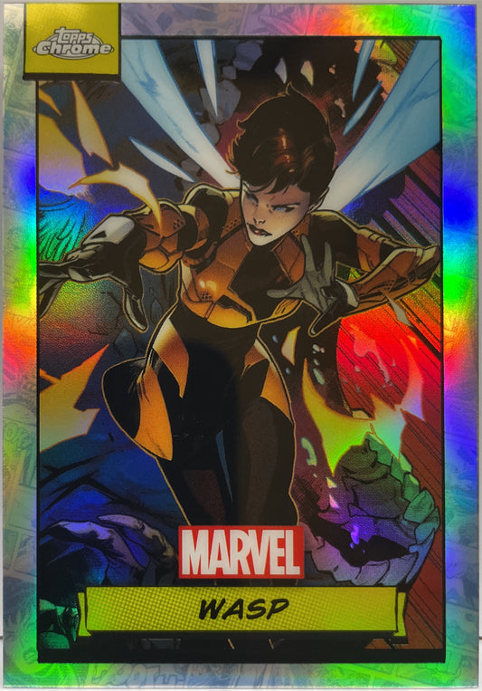 Wasp Refractor Topps Chrome Marvel 2024