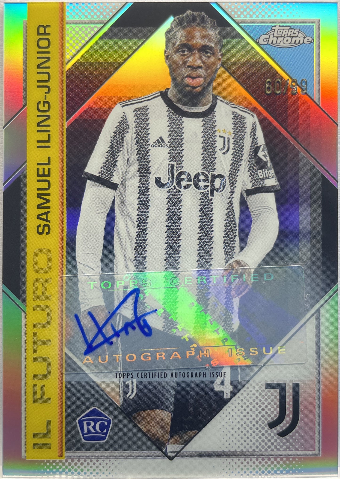 Samuel Iling-Junior 60/99 Rookie Autograph Il Futuro Topps Chrome Juventus 2022/23