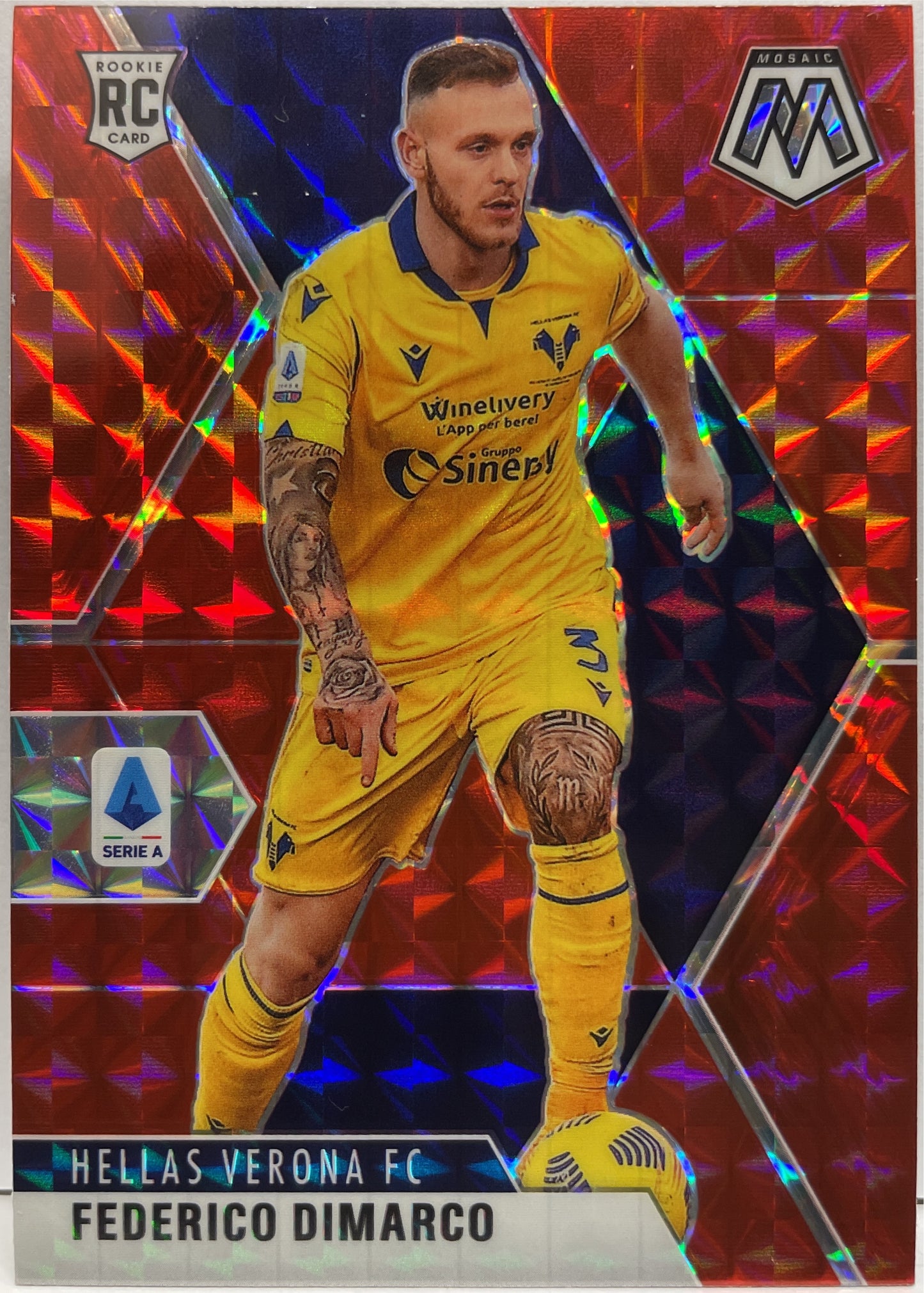 Federico DiMarco Rookie Red Mosaic Serie A 2020/21