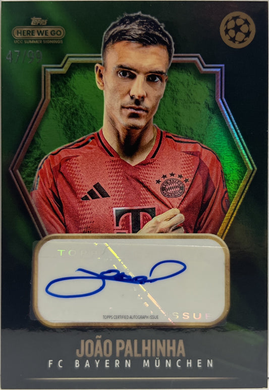 Joao Palhinha 47/99 Autograph Topps Fabrizio Romano Here We Go 2024