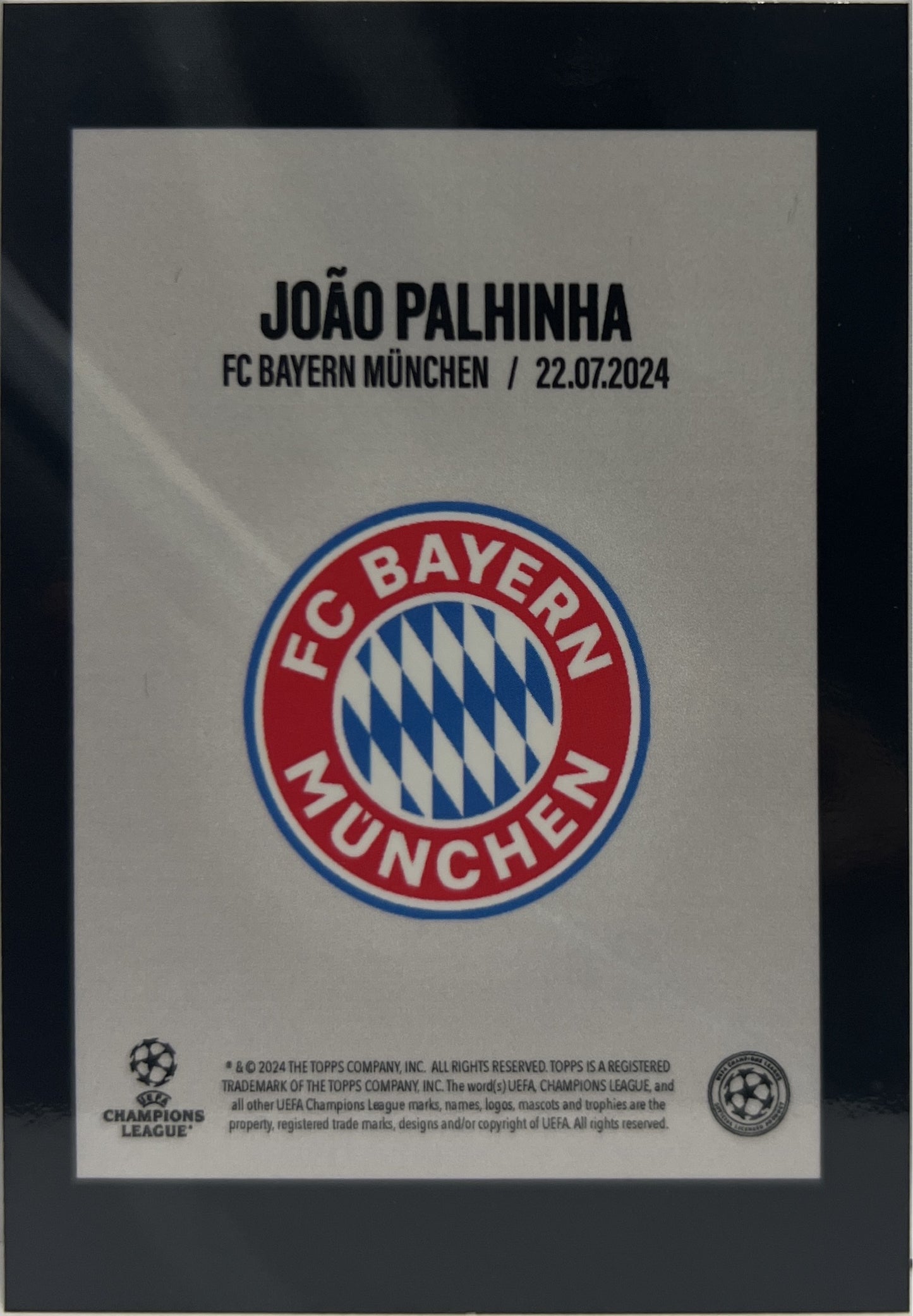 Joao Palhinha 47/99 Autograph Topps Fabrizio Romano Here We Go 2024