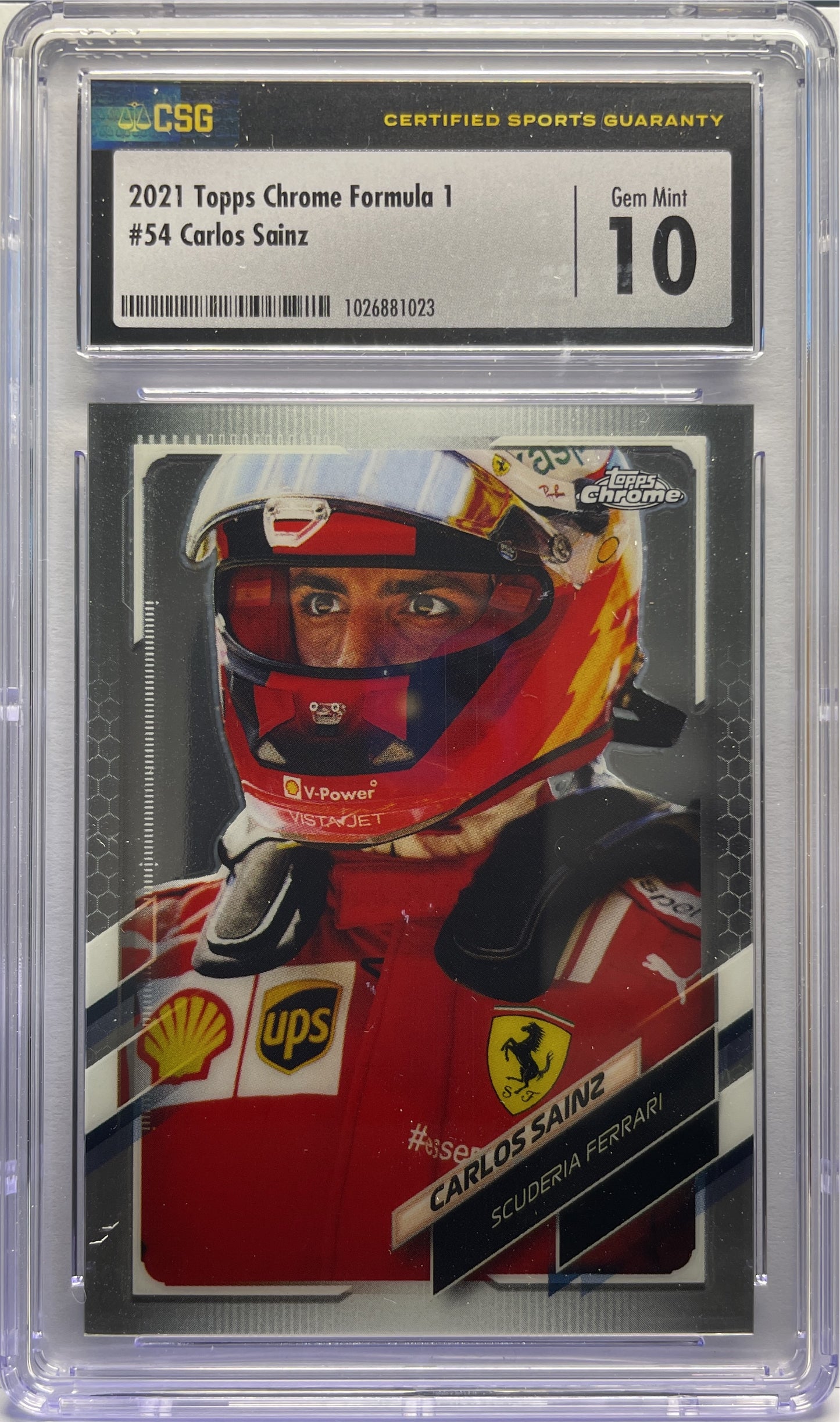 CSG 10 - Carlos Sainz #54 - Topps Chrome F1 2021