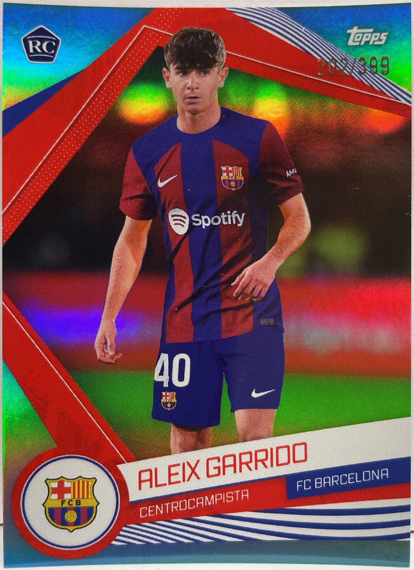 Aleix Garrido 202/399 Rookie Topps FC Barcelona Fan Set 2022/23