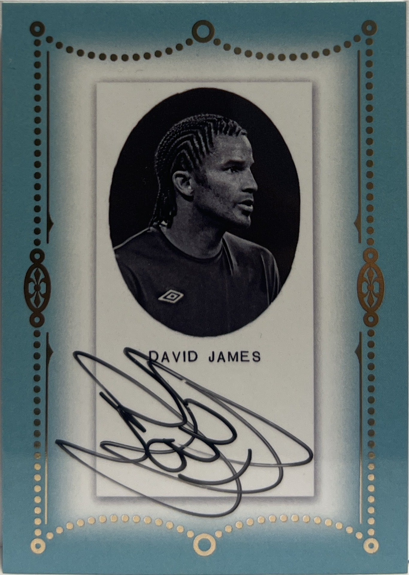 David James 7/13 Autograph On Card Futera Vintage Multi Sport 2024