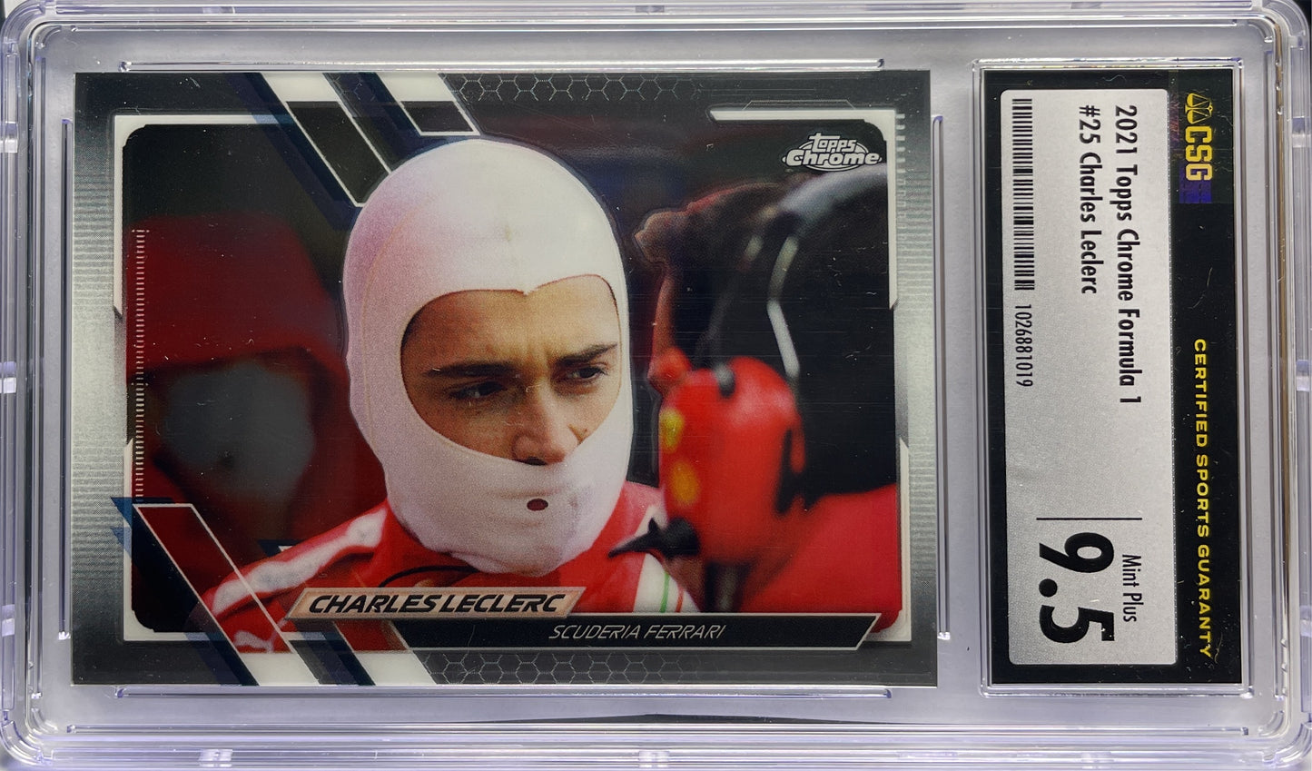 Csg 9.5 - Charles Leclerc #25 - Topps Chrome F1 2021