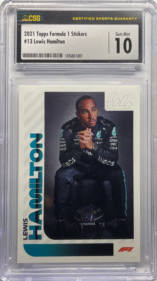 CSG 10 - Lewis Hamilton #13 - Topps F1 Stickers 2021