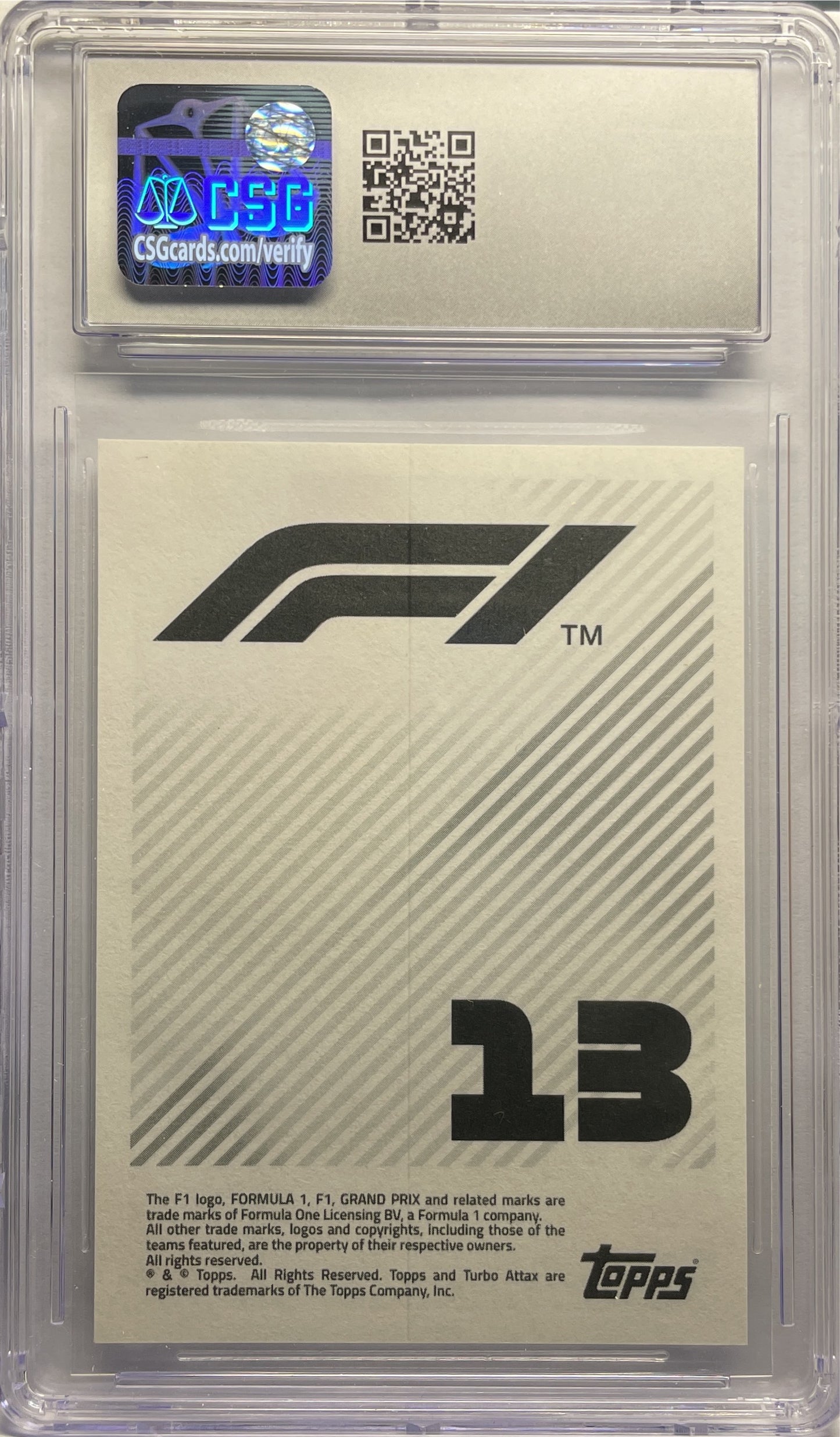 CSG 10 - Lewis Hamilton #13 - Topps F1 Stickers 2021