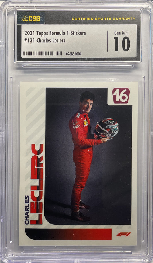 CSG 10 - Charles Leclerc #131 - Topps F1 Stickers 2021