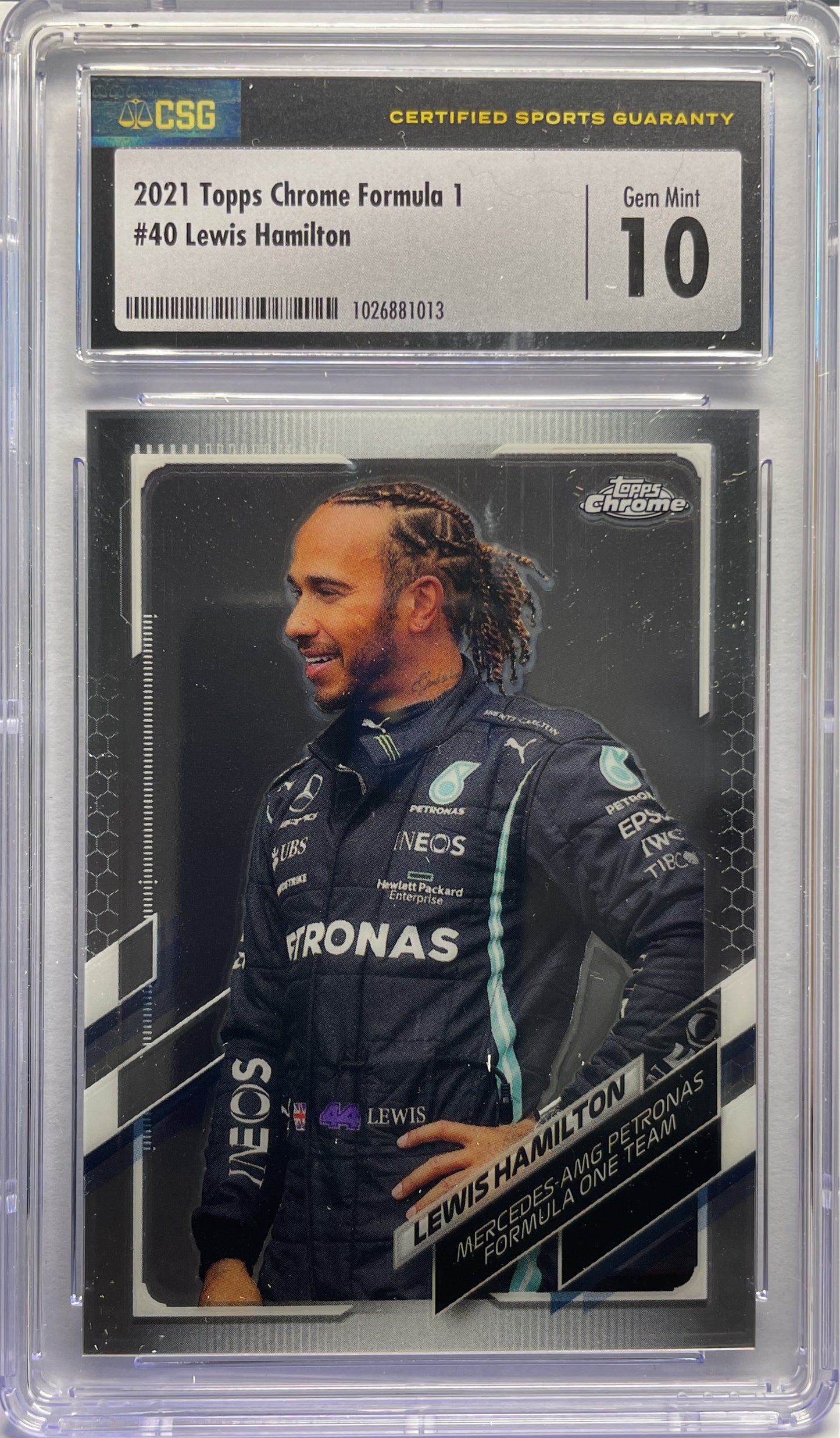 CSG 10 - Lewis Hamilton #40 - Topps Chrome F1 2021