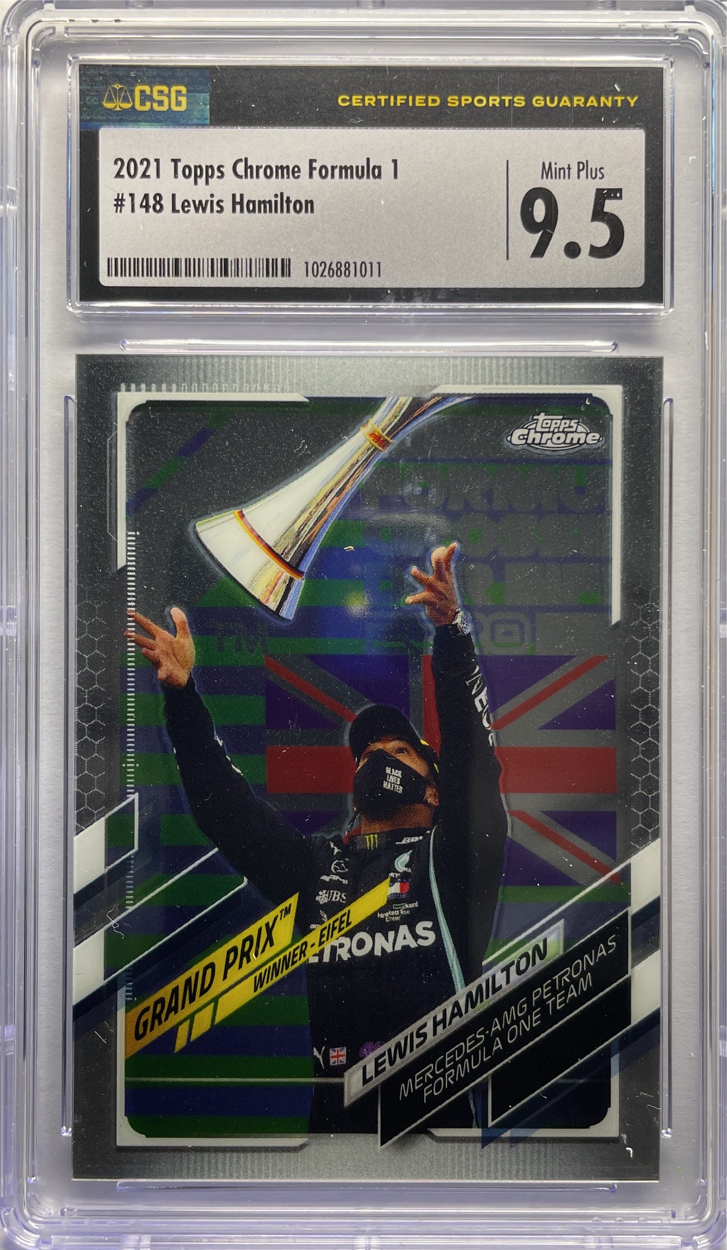 CSG 9.5 - Lewis Hamilton #148 - Topps Chrome F1 2021