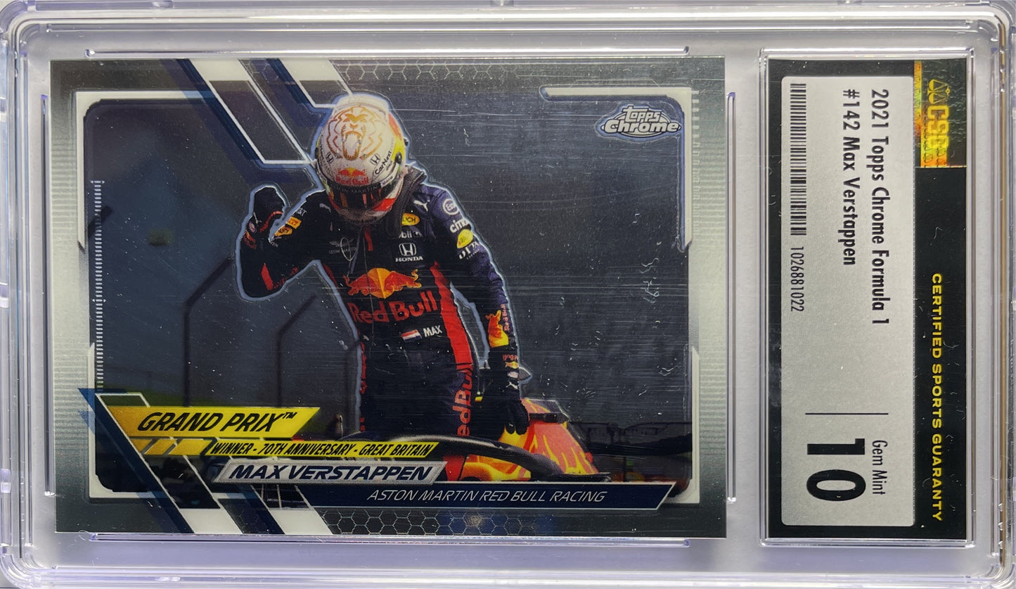 CSG 10 - Max Verstappen #142 - Topps Chrome F1 2021