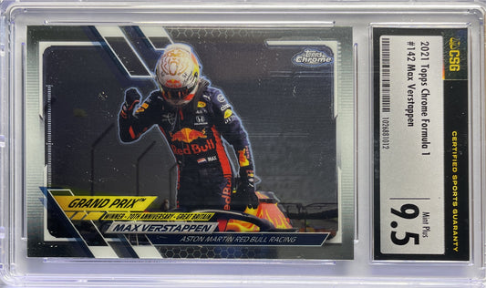 CSG 9.5 - Max Verstappen #142 - Topps Chrome F1 2021