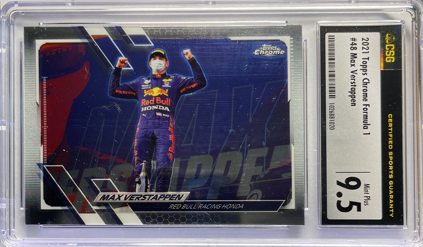 CSG 9.5 - Max Verstappen #48 - Topps Chrome F1 2021 COD: 1026881020