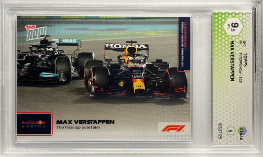 GRAAD 9.5 - Max Verstappen - F1 Topps Now #81