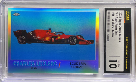 CSG 10 - Charles Leclerc '61 Sports Cars - Topps Chrome F1 2021