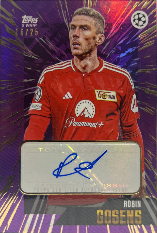 Robin Gosens 16/25 Autograph Topps Gold 2022/23